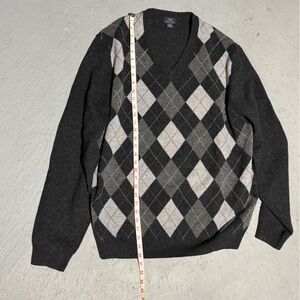 Brooks Brothers men’s sweater 100% Lambswool XXL Grey preppy vibes